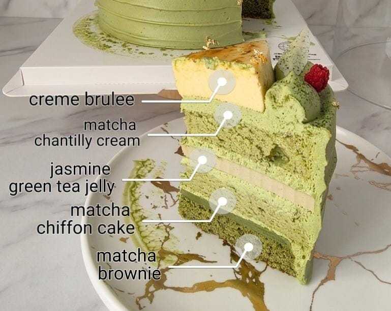 Matcha Brulee Cake - Image 3